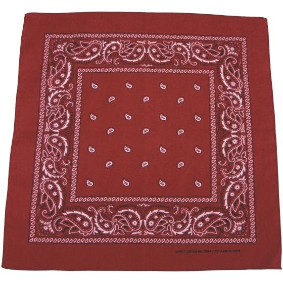 MFH Bandana Katoen - Bordeauxrood