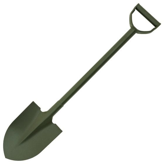 MFH Type I Jeep Stalen Schoffel met D-handvat - OD Groen
