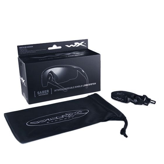 Wiley X Saber Advanced Standaard brillen - Helder Glazen / Matte Black Montuur