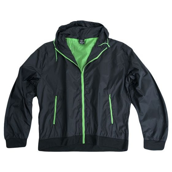 Brandit Stream Jack - Zwart/Lime