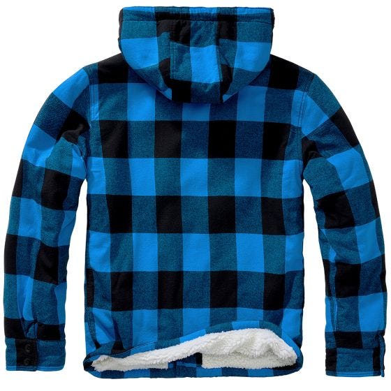 Brandit Lumber Hooded Jack - Zwart/Blauw