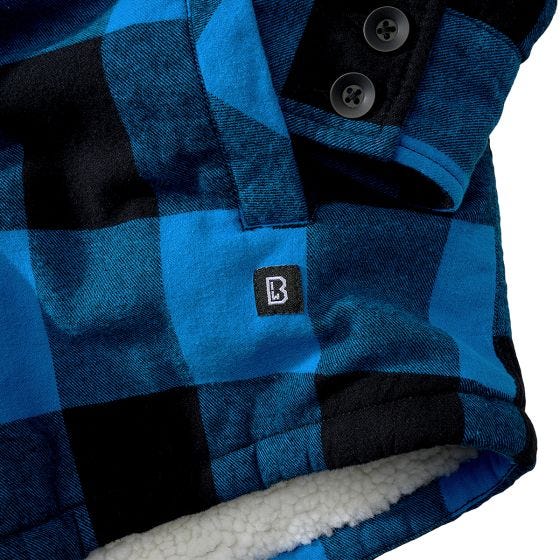 Brandit Lumber Hooded Jack - Zwart/Blauw