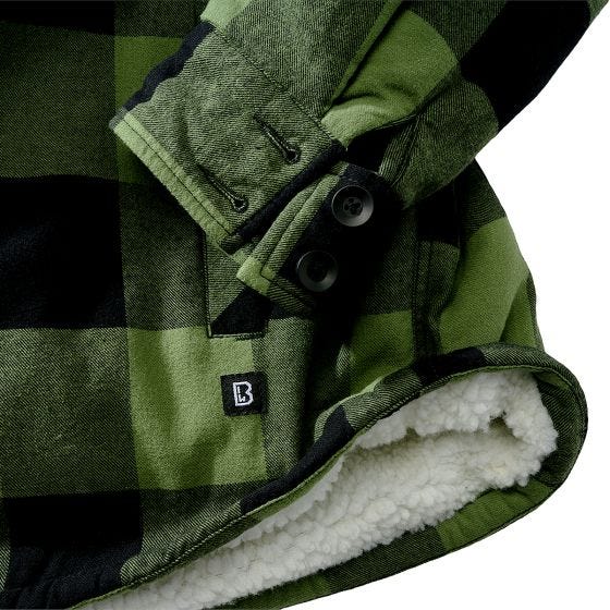 Brandit Lumber Hooded Jack - Zwart/Olijf