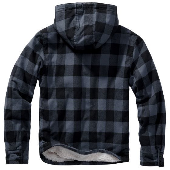 Brandit Lumber Hooded Jack - Zwart/Grijs