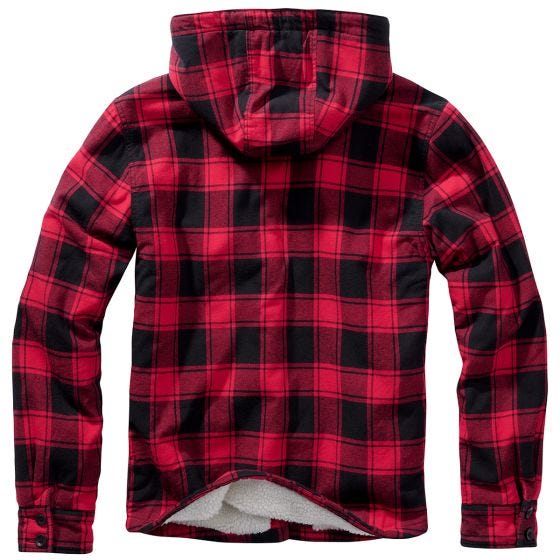 Brandit Lumber Hooded Jack - Rood/Zwart