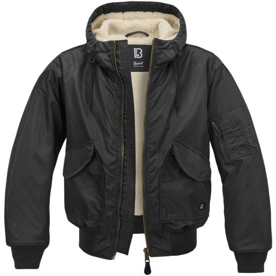 Brandit CWU Jack met capuchon - Zwart