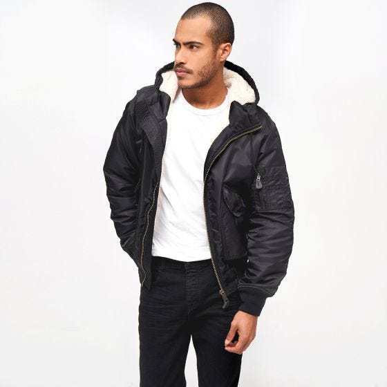 Brandit CWU Jack met capuchon - Zwart