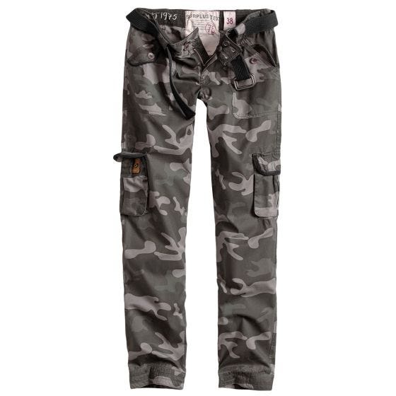 Surplus Slimmy Broek Dames - Black Camo