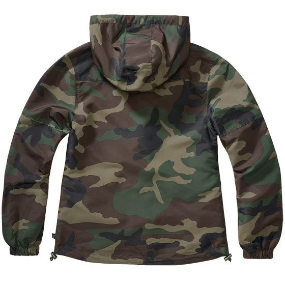 Brandit Dames Zomers windjack - Woodland Camo