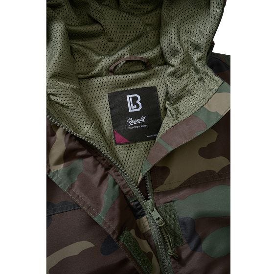 Brandit Dames Zomers windjack - Woodland Camo