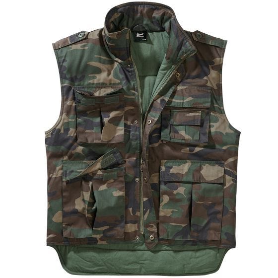 Brandit Ranger Vest - Woodland