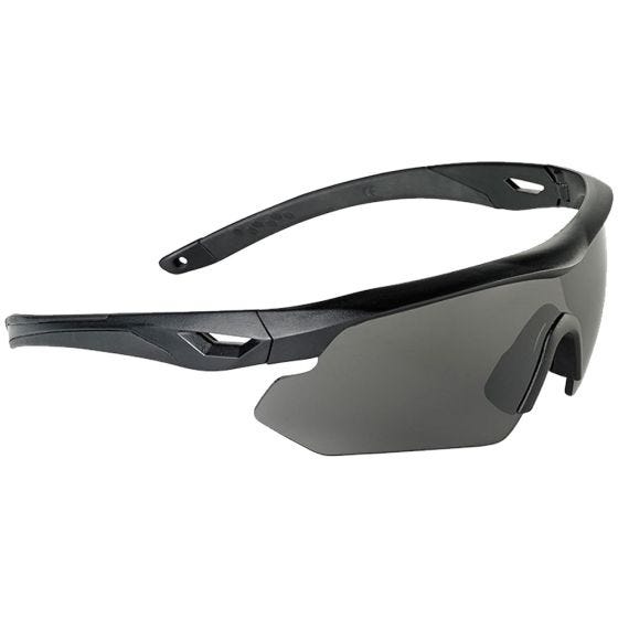 Swiss Eye Nighthawk Zonnebril - Smoke + Oranje + Helder Glazen / Black Rubber Montuur