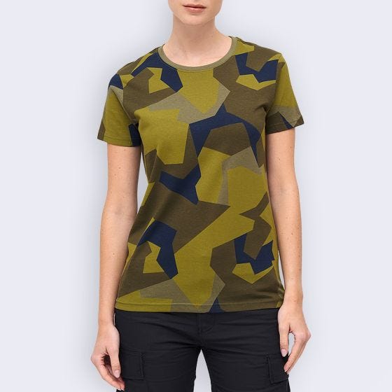 Brandit Dames T-shirt - Swedish M90 Camo