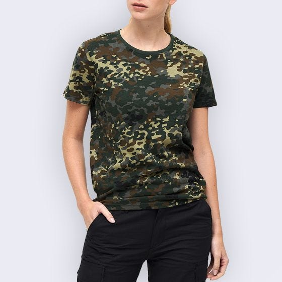 Brandit Dames T-shirt - Flecktarn