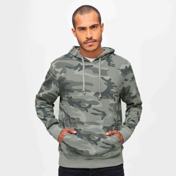 Brandit Sweathoody Hoodie - Grey Camo
