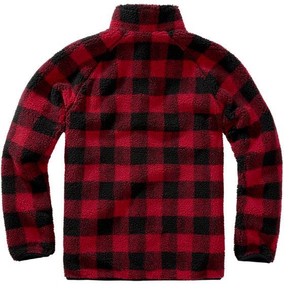 Brandit Teddyfleece Jack - Rood/Zwart