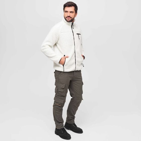 Brandit Teddyfleece Jack - Wit