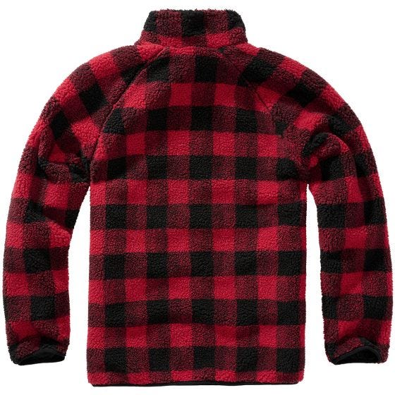 Brandit Teddyfleece Troyer Jack - Rood/Zwart