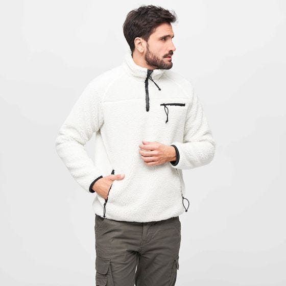 Brandit Teddyfleece Troyer Jack - Wit