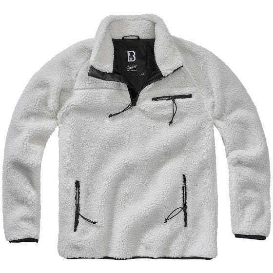 Brandit Teddyfleece Troyer Jack - Wit