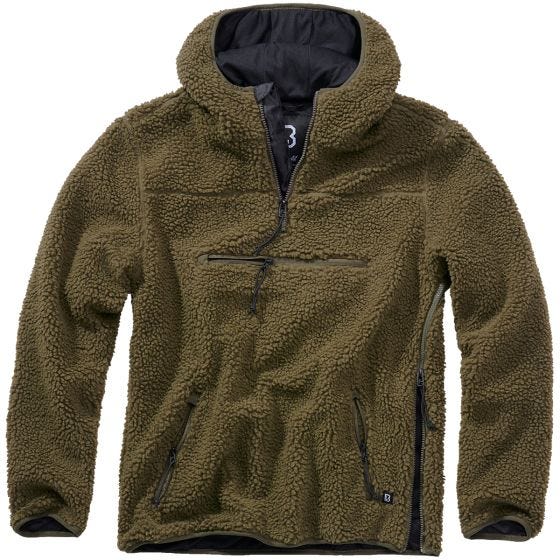 Brandit Teddyfleece Worker Trui - Olijf