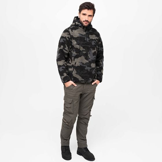 Brandit Teddyfleece Worker Trui - Dark Camo