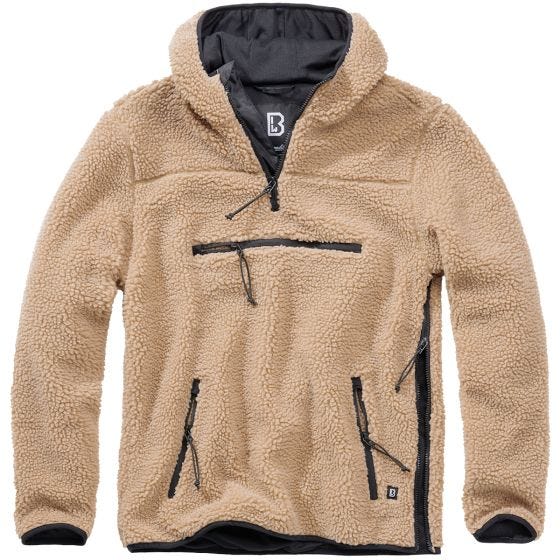 Brandit Teddyfleece Worker Trui - Camel