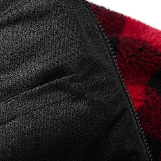 Brandit Teddyfleece Worker Jack - Rood/Zwart