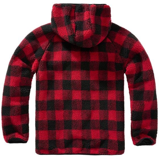 Brandit Teddyfleece Worker Jack - Rood/Zwart
