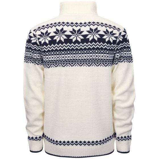 Brandit Cardigan Norweger Trui - Wit