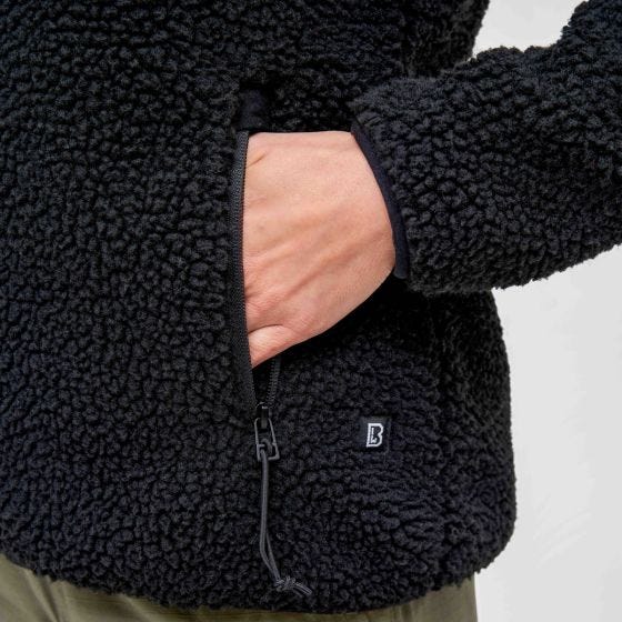 Brandit Dames Teddyfleece Jack - Zwart