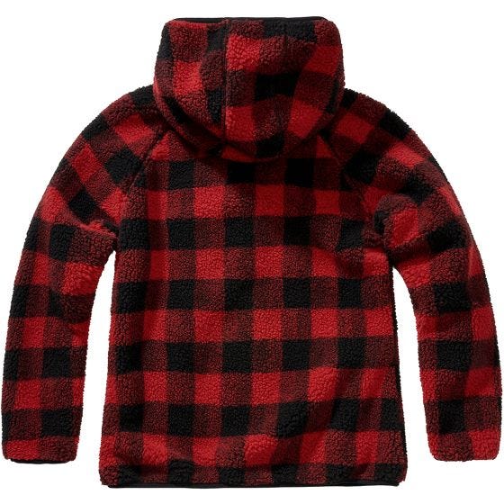 Brandit Dames Teddyfleece Jack - Zwart Rood