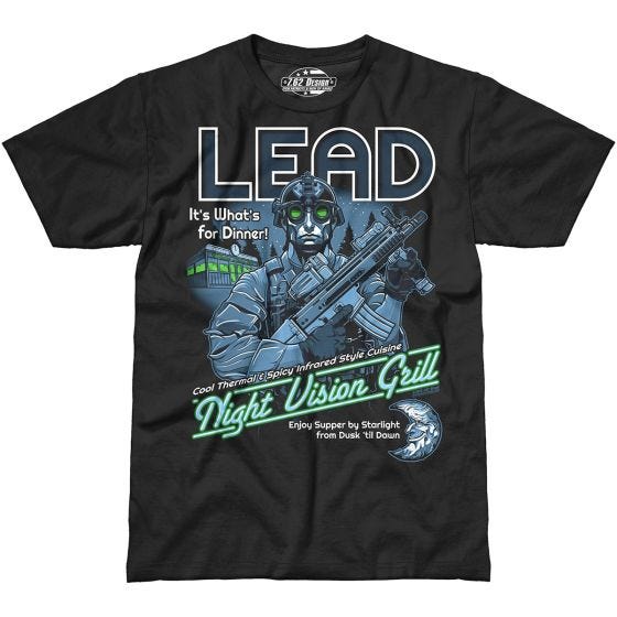 7.62 Design Lead It's What's for Dinner T-shirt - Zwart