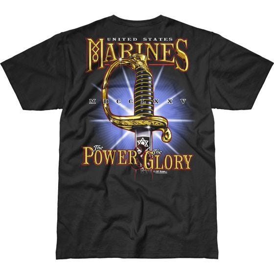 7.62 Design USMC Power & Glory Battlespace T-shirt - Zwart