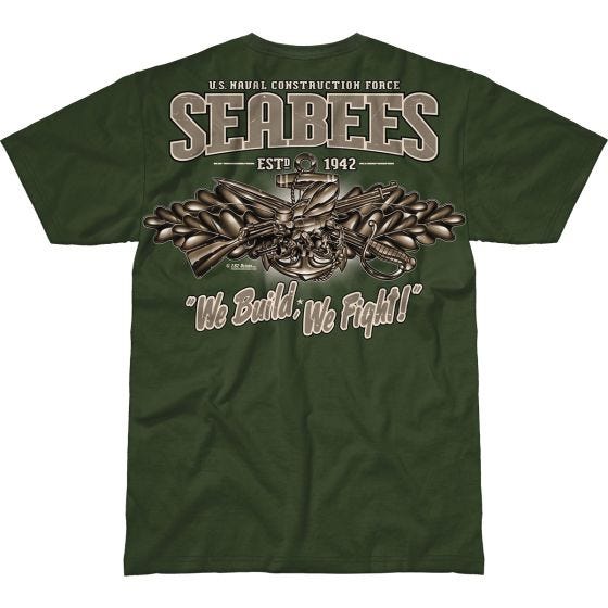 7.62 Design USN Seabees Vintage Battlespace T-shirt - Military Green