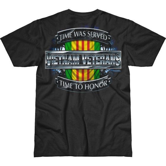 7.62 Design Vietnam Veterans Time Served Battlespace T-shirt - Zwart