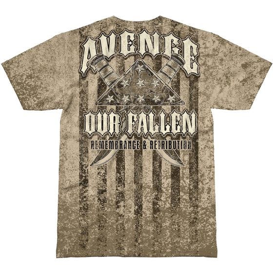 7.62 Design Avenge Our Fallen T-shirt - Sand