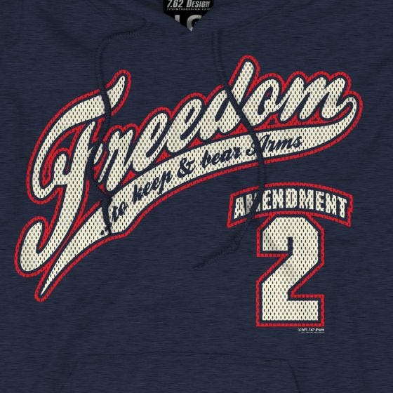 7.62 Design 2nd Amendment Freedom Hoodie - Navy Heather