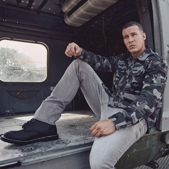 Brandit Vintage Overhemd met Lange Mouwen - Grey Camo