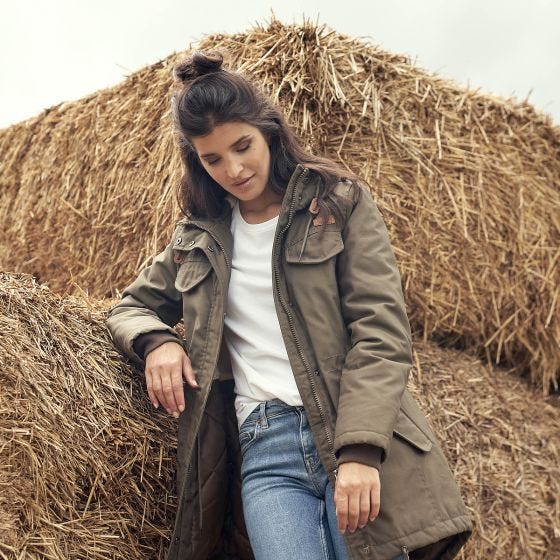 Brandit Dames Marsh Lake Parka - Olijf