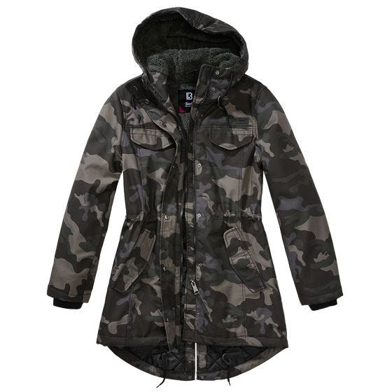 Brandit Dames Marsh Lake Parka - Dark Camo