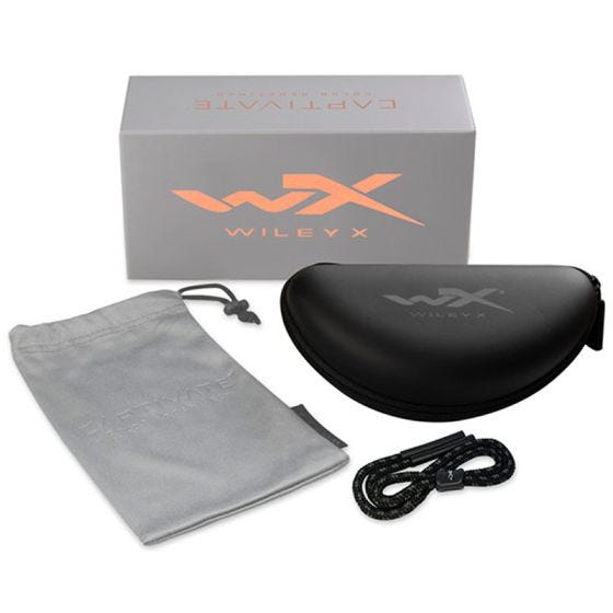 Wiley X WX Kingpin Standaard brillen - Captivate Polarized Green Mirror Glazen / Matte Graphite Montuur
