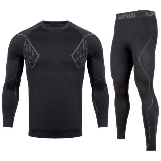 Alpinus Active Base Layer Set - Zwart/Grijs
