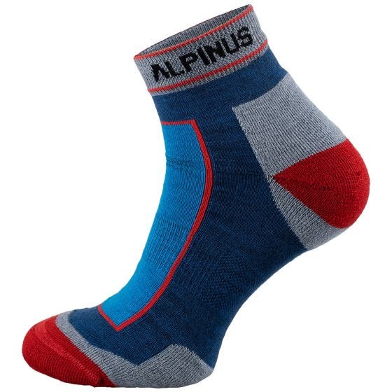 Alpinus Sveg Lage sokken - Blauw/Rood