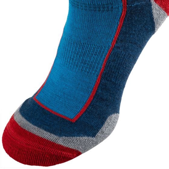 Alpinus Sveg Lage sokken - Blauw/Rood