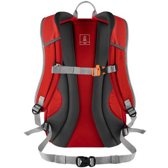 Alpinus Teide 25 Active Rugzak - Rood Zwart