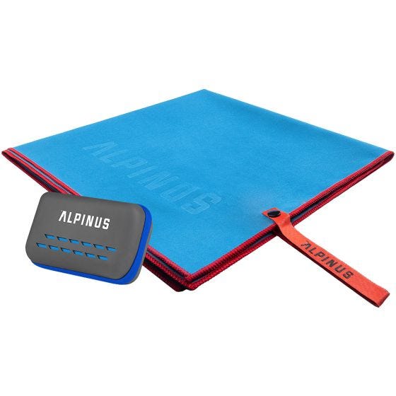 Alpinus Canoa Microvezelhanddoek - Blauw