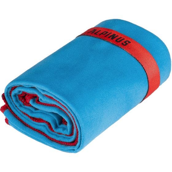 Alpinus Canoa Microvezelhanddoek - Blauw