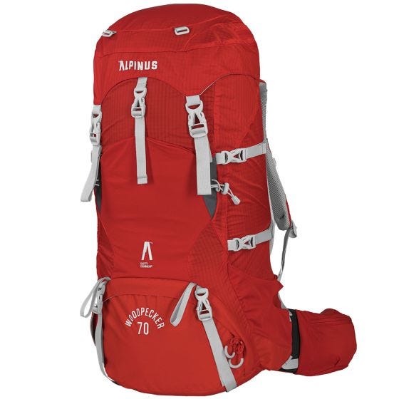 Alpinus Woodpecker 70 Rugzak - Rood
