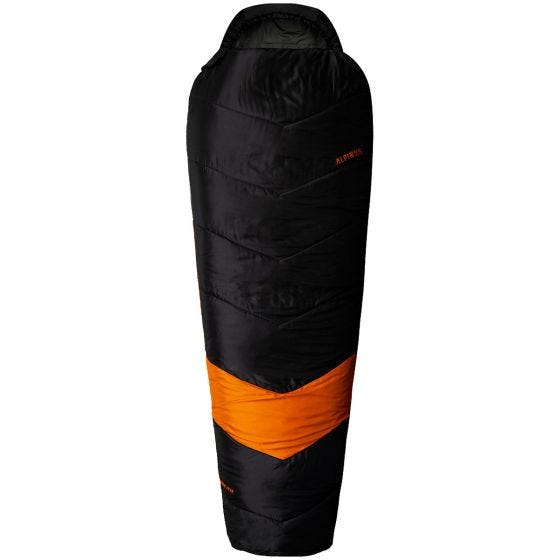 Alpinus Classic 1050 (Left) Slaapzak - Zwart/Oranje
